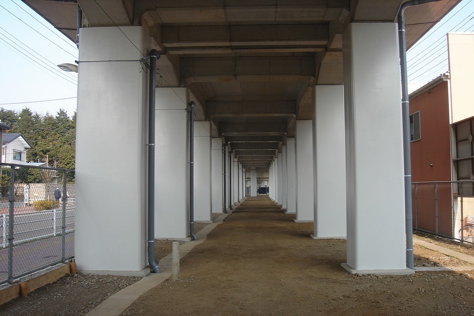 鎌ヶ谷駅付近耐震補強工事